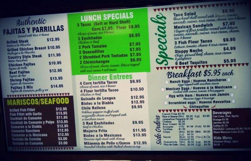 La Salsa - Detroit, MI menu_pic