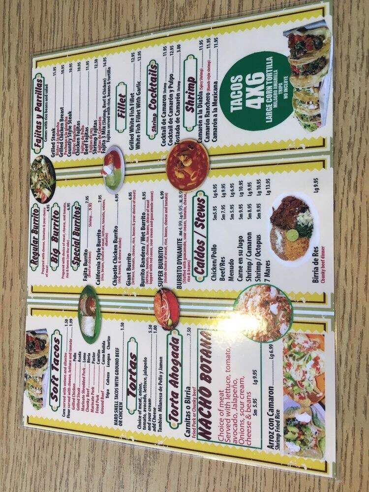 La Salsa - Detroit, MI menu_pic