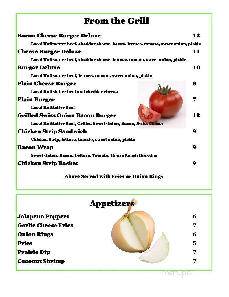 Hunters Inn Tavern - Hunters, WA menu_pic