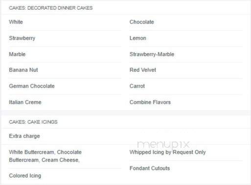 Johnnie's Sweet Creations - Oklahoma City, OK menu_pic