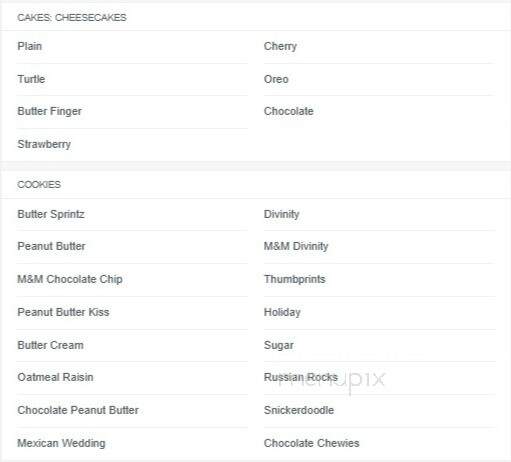 Johnnie's Sweet Creations - Oklahoma City, OK menu_pic