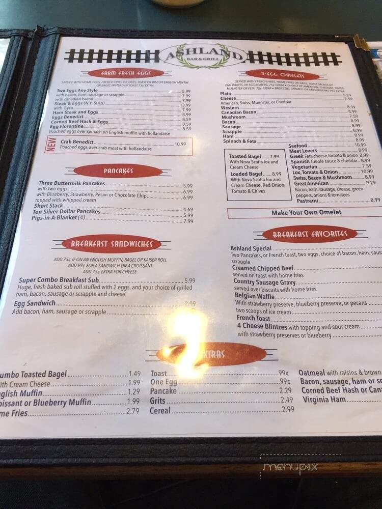 Ashland Cafe - Cockeysville, MD menu_pic