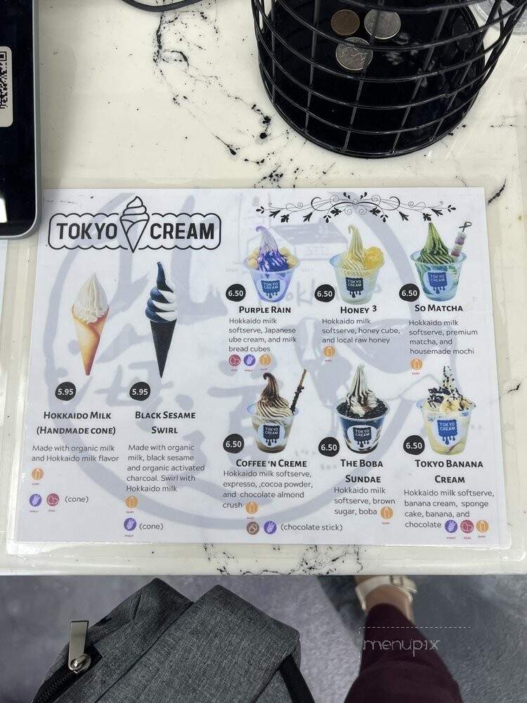 Tokyo Cream - Roseville, CA menu_pic