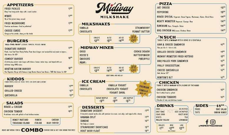 Midway Milkshake - Athens, TN menu_pic