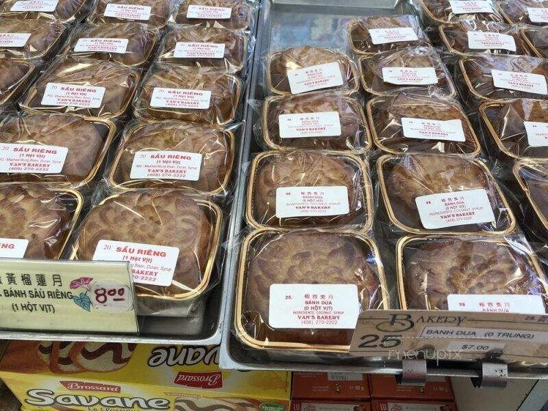 Vans Bakery - San Jose, CA menu_pic