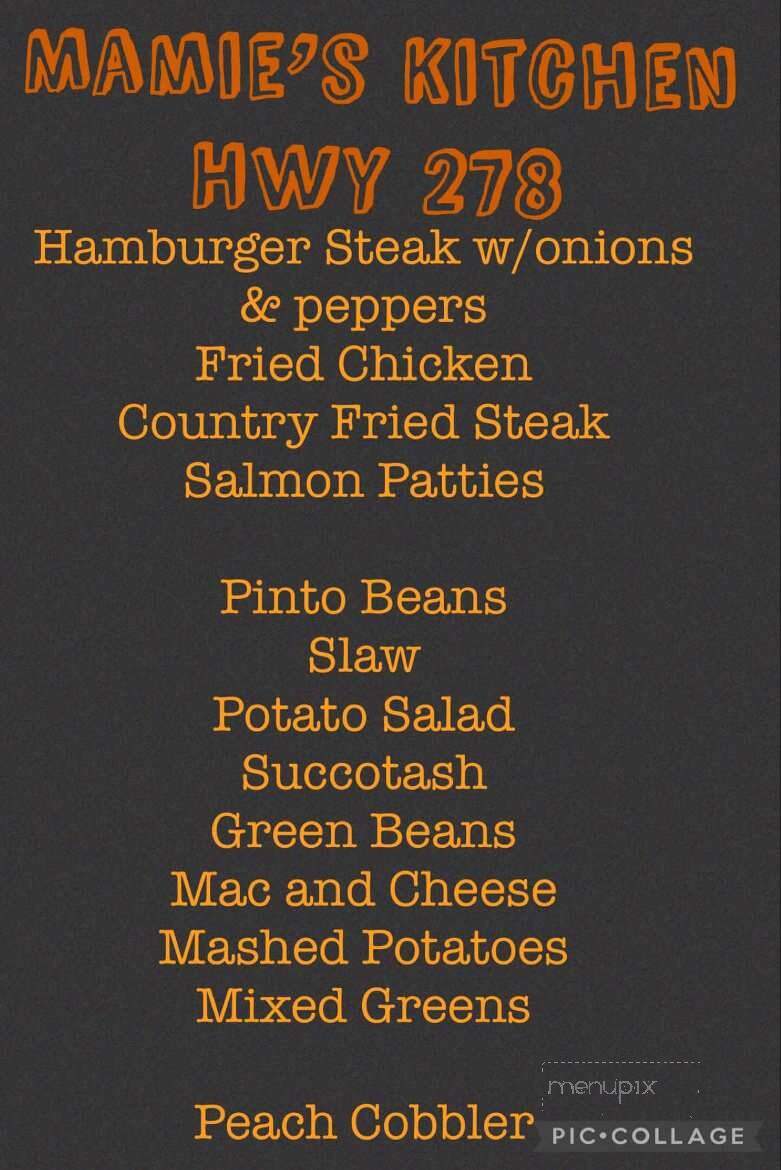 Mamie's Kitchen Biscuits - Covington, GA menu_pic