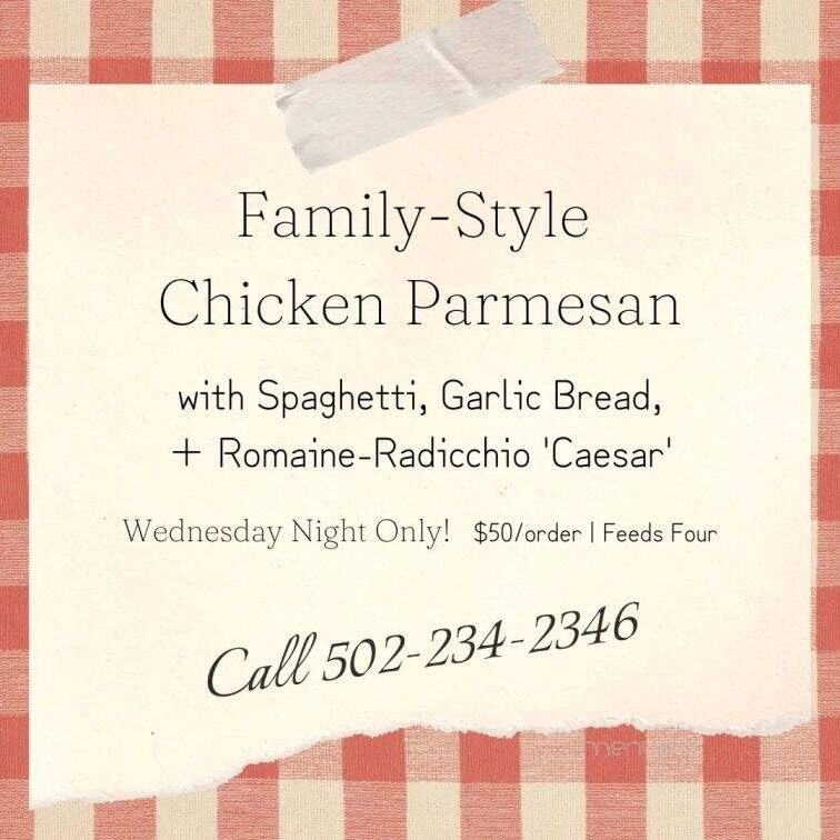 Limewater - Frankfort, KY menu_pic