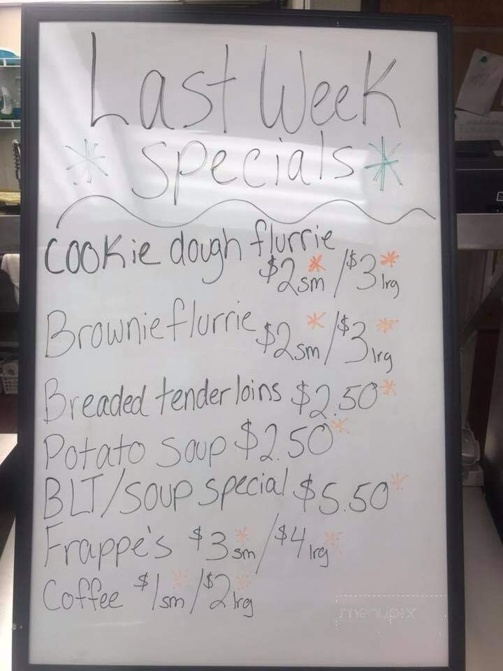 Hershey's Drive In - Veedersburg, IN menu_pic