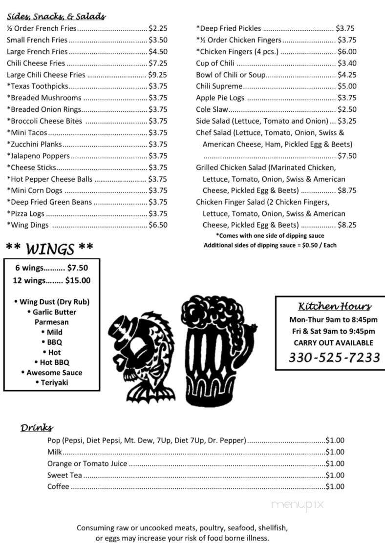 Harvest Inn - Homeworth, OH menu_pic
