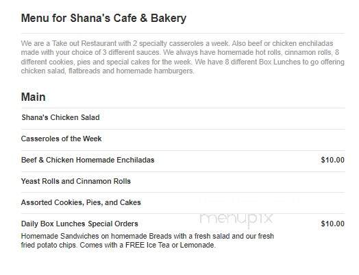 Shana's Cafe and Bakery - San Angelo, TX