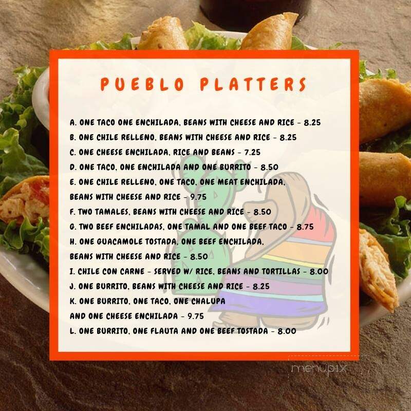 Pueblo Viejo Mexican Restaurant, Inc. - Brooksville, FL menu_pic