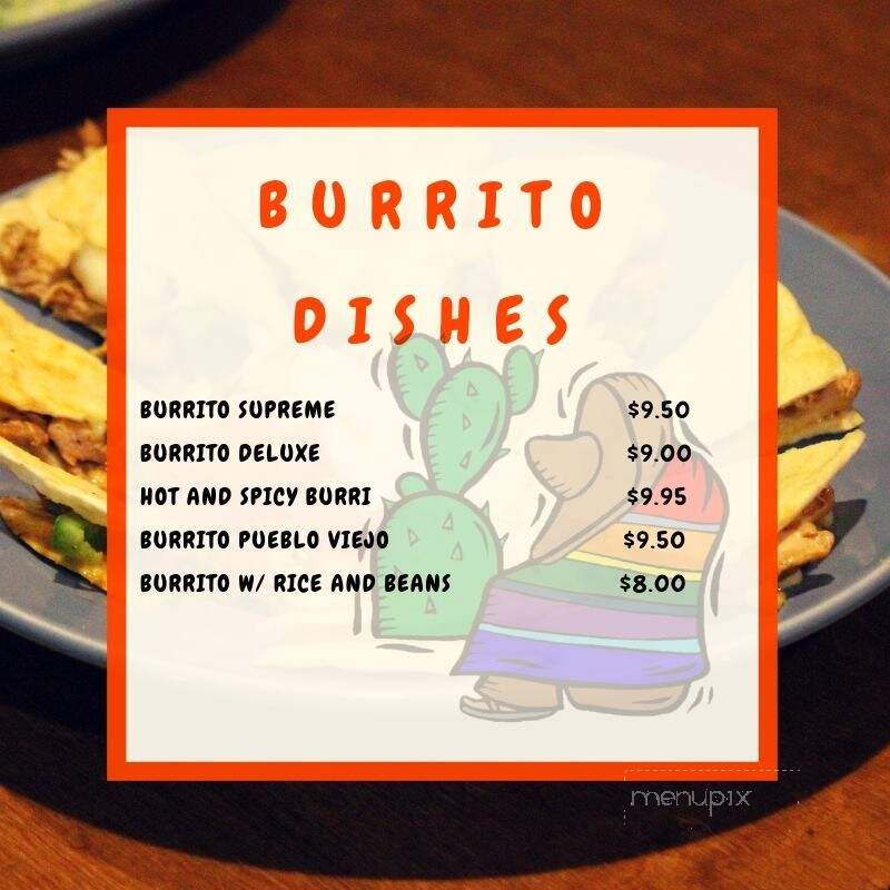 Pueblo Viejo Mexican Restaurant, Inc. - Brooksville, FL menu_pic