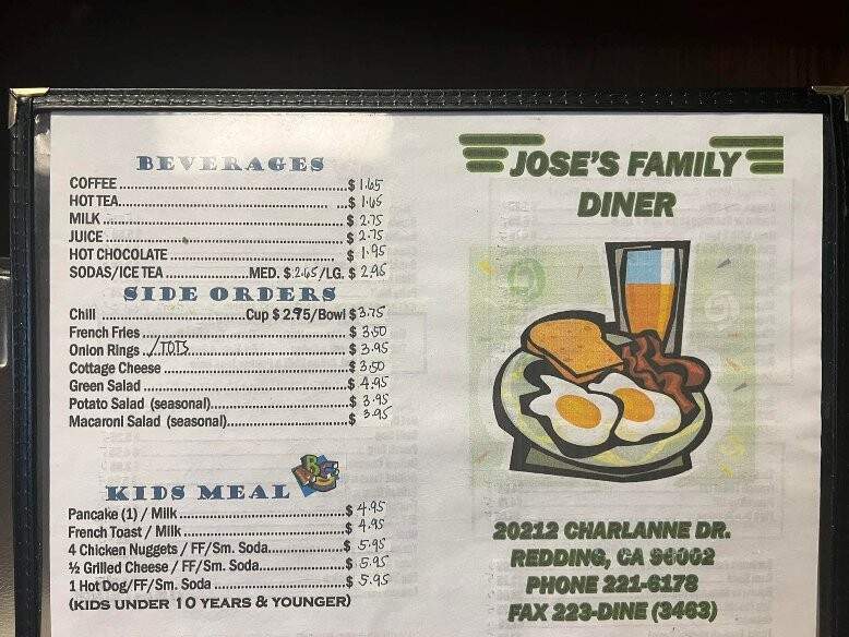 Jose's Family Diner - Redding, CA