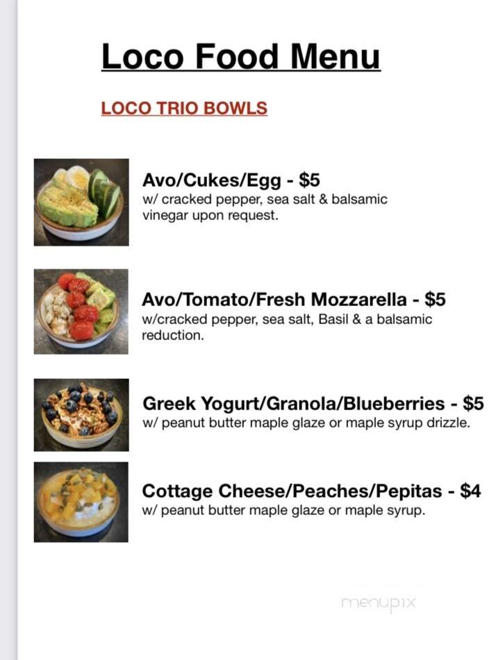 Loco Espress Coffee House And Boutique - Brainerd, MN menu_pic