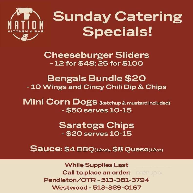 Nation Kitchen & Bar - Cincinnati, OH menu_pic