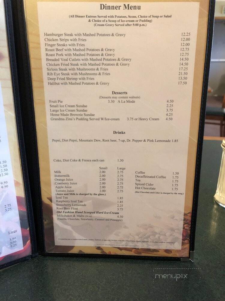 Golden West Cafe - Arco, ID menu_pic