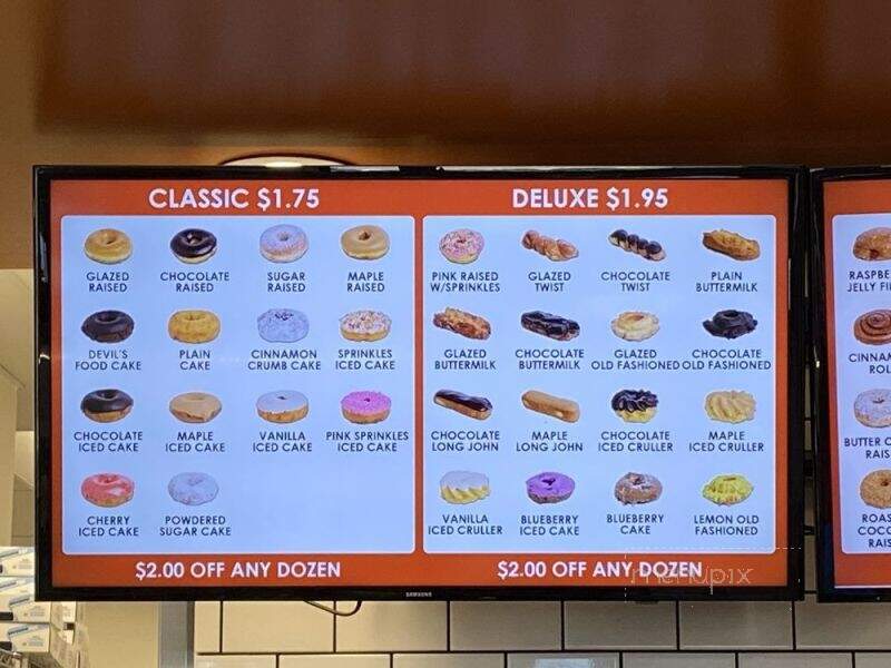 Randy's Donuts - Costa Mesa, CA menu_pic