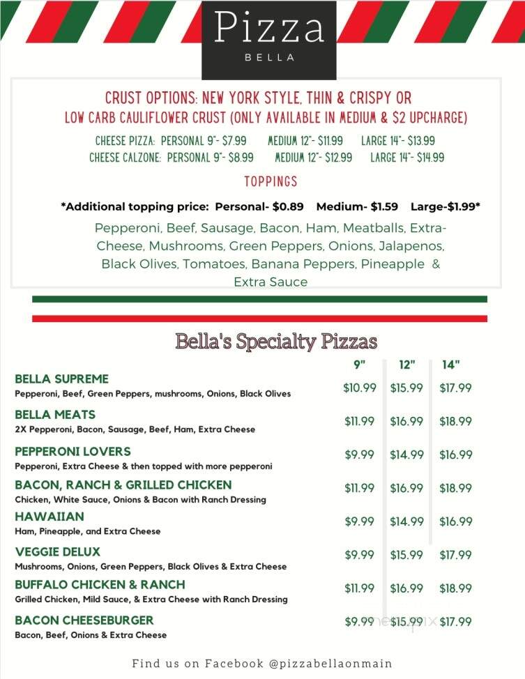 Pizza Bella - Ridgeland, SC