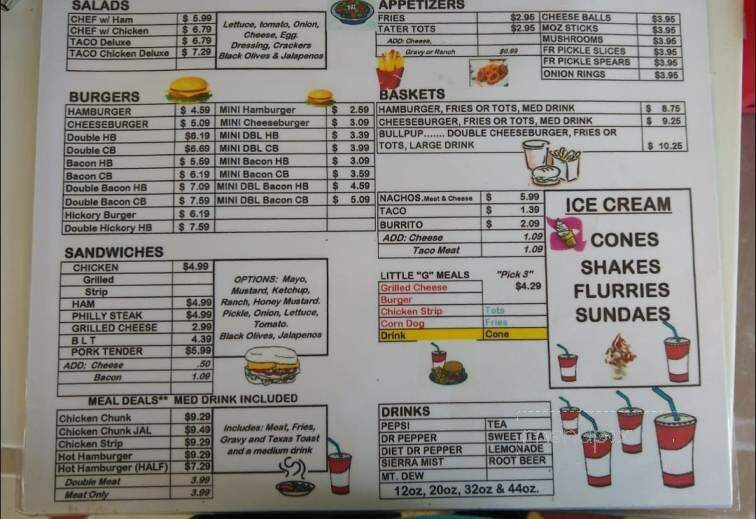 Big G's - Caney, KS menu_pic