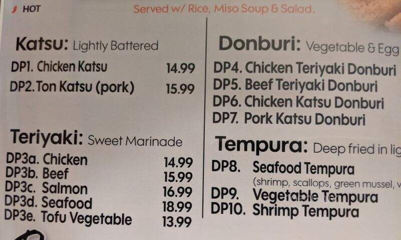 Origami - Los Alamos, NM menu_pic
