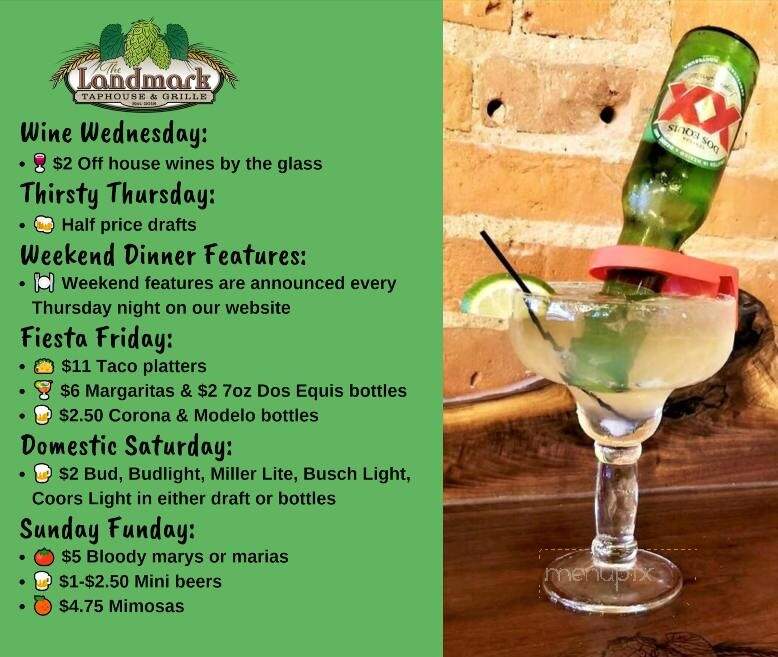 The Landmark TapHouse & Grille - Three Rivers, MI menu_pic