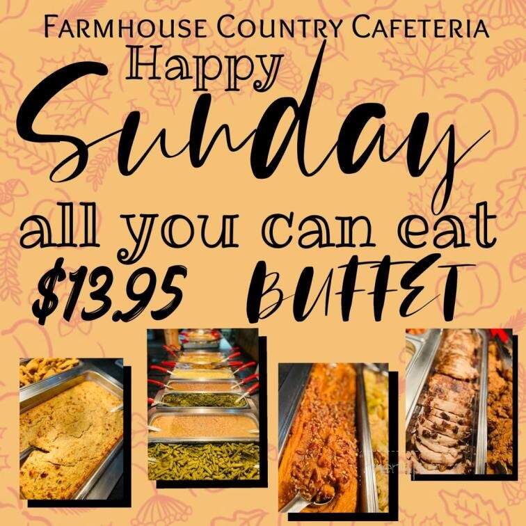 Farmhouse Country Cafeteria - Lexington, TN menu_pic