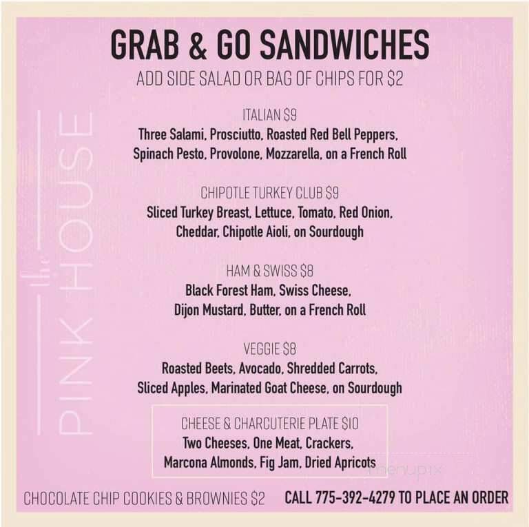 Cocos On Main - Gardnerville, NV menu_pic