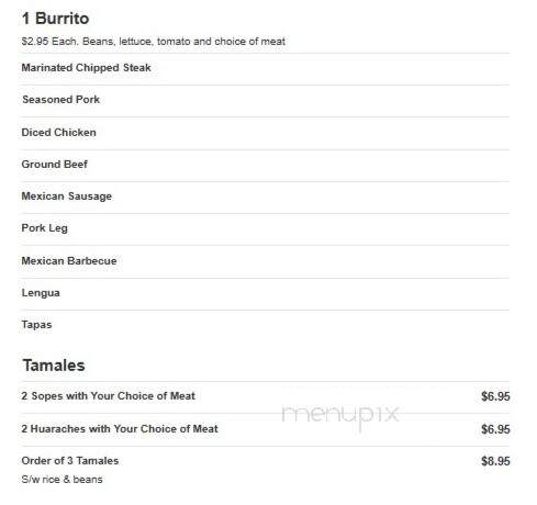 Pardos Grand Buffet Mexicano - Kansas City, MO menu_pic