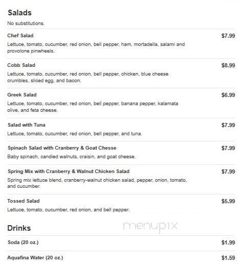 Mayflower Food & Spirits - Plymouth, MA menu_pic