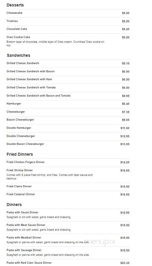 Ronnie Apizza - West Haven, CT menu_pic