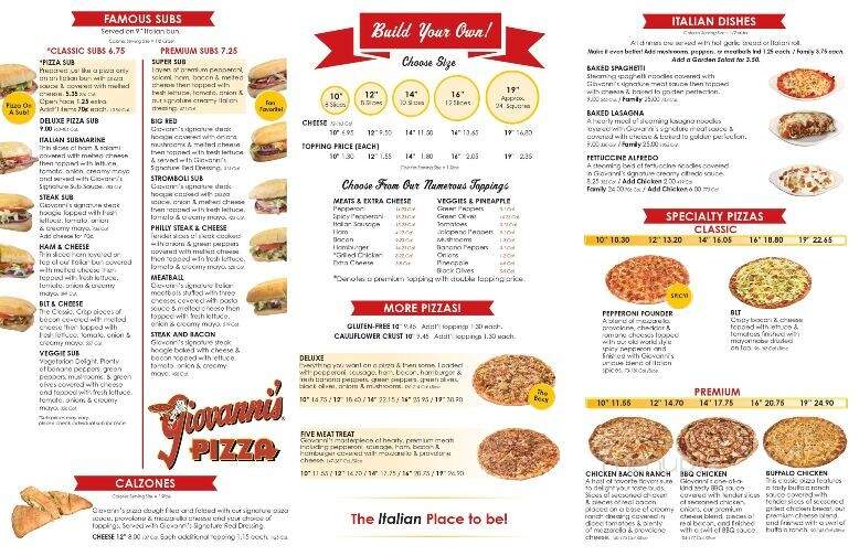 Giovanni's - Waverly, OH menu_pic