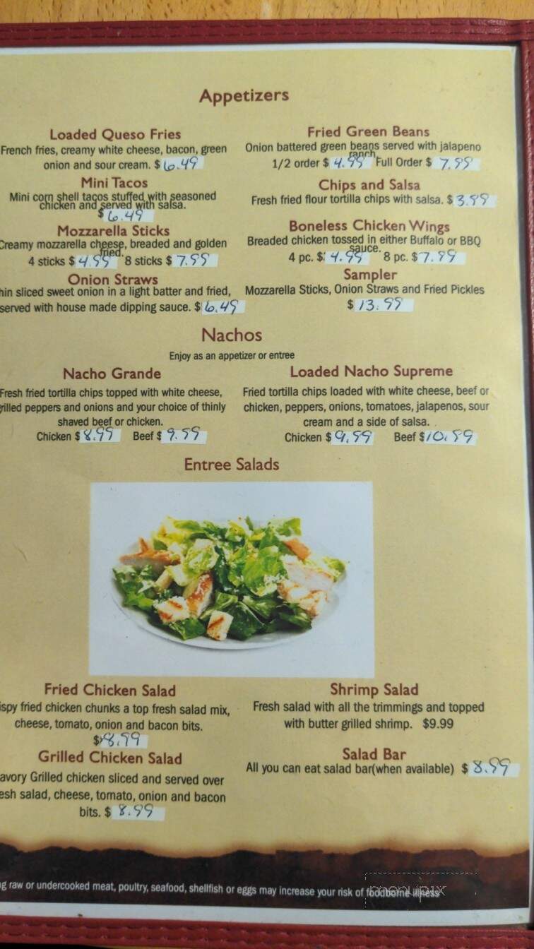 Trappers Bar & Grill - Simpson, KS menu_pic
