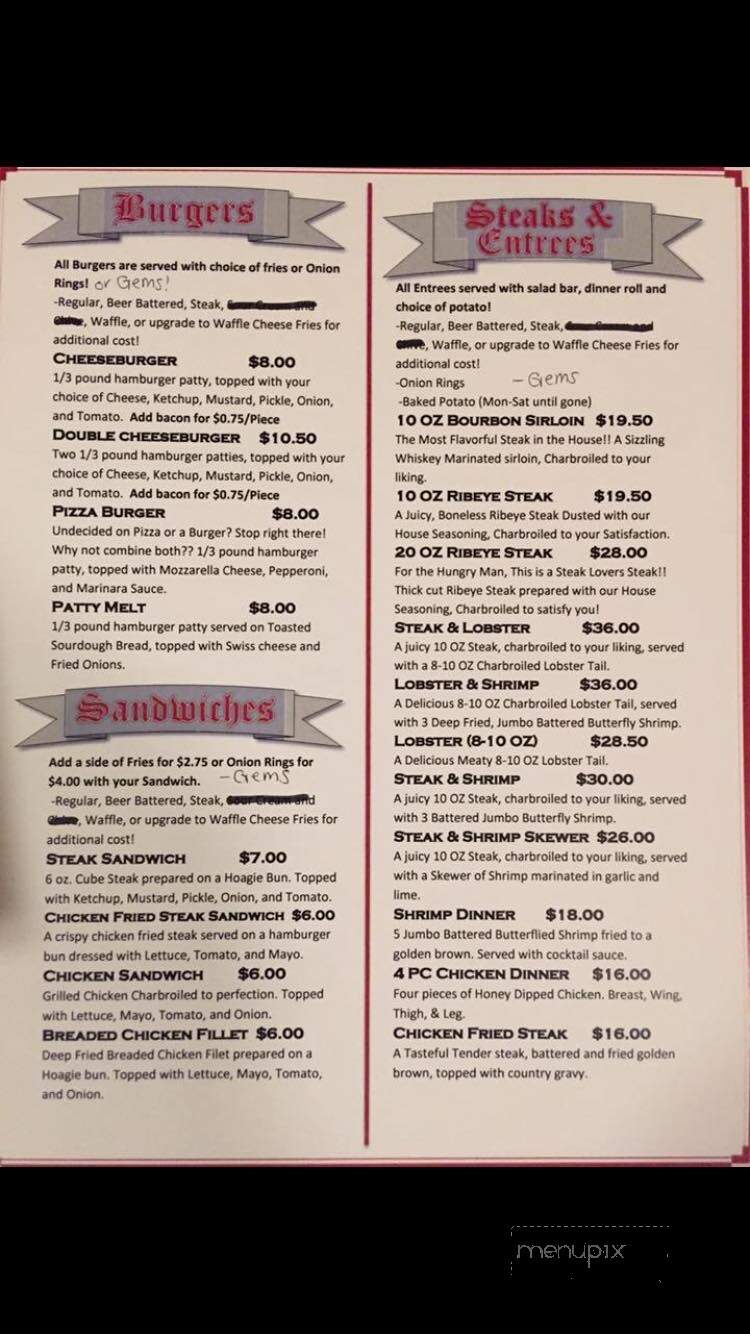 Corner Bar - Baker, MT menu_pic