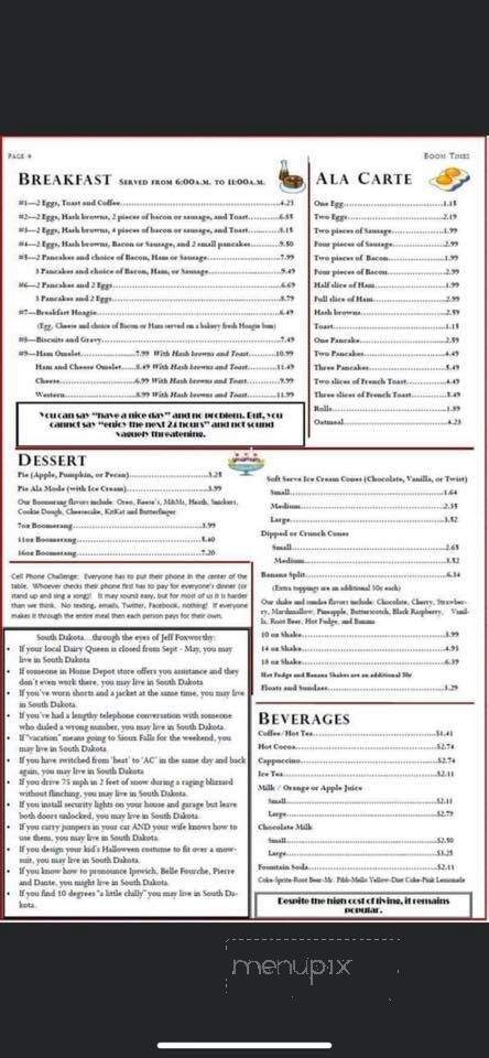 Boom's Drive-In - Wagner, SD menu_pic