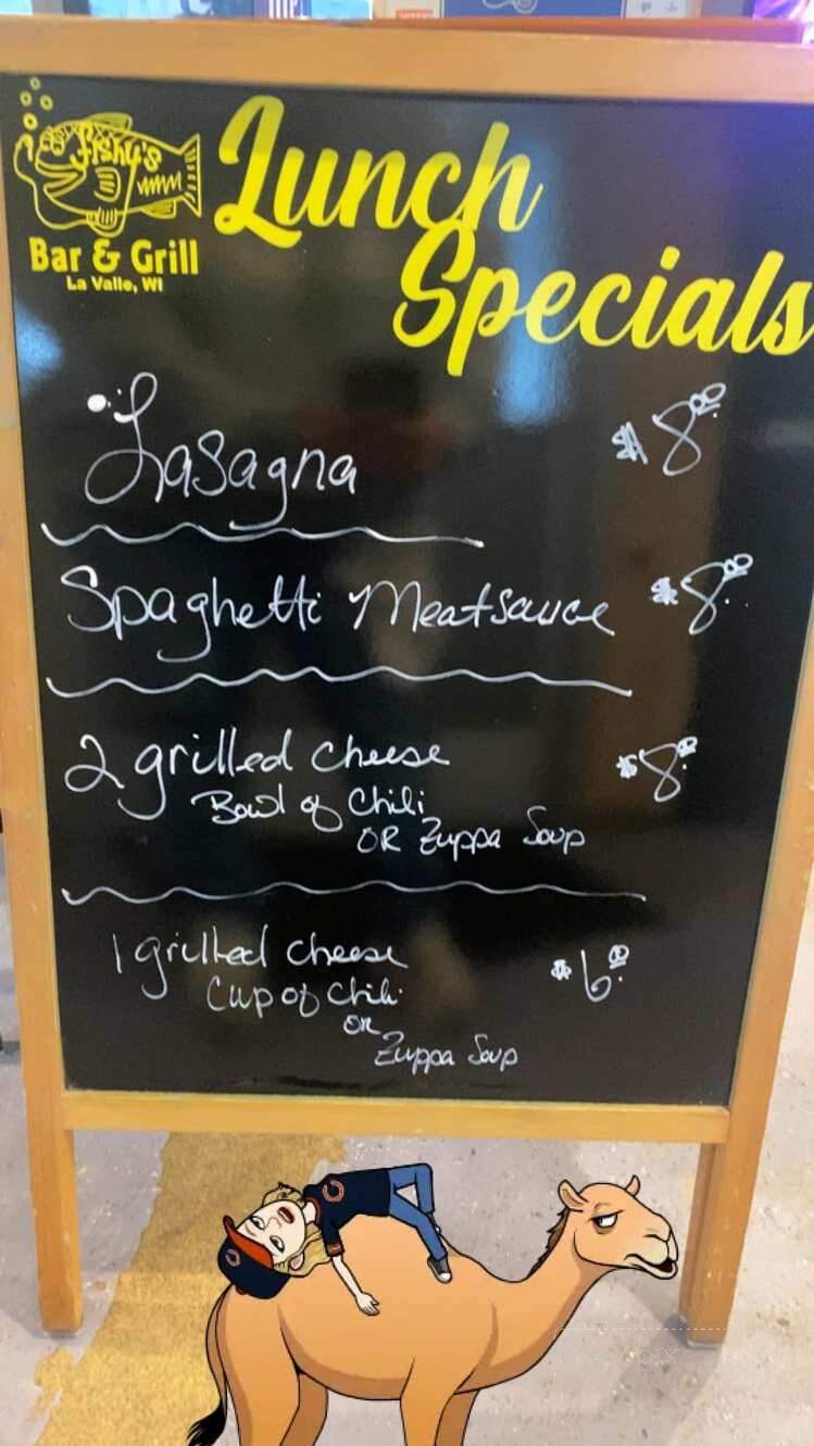 Fishy's Bar & Grill - La Valle, WI menu_pic