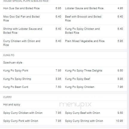 Waikiki House - Whitman, MA menu_pic