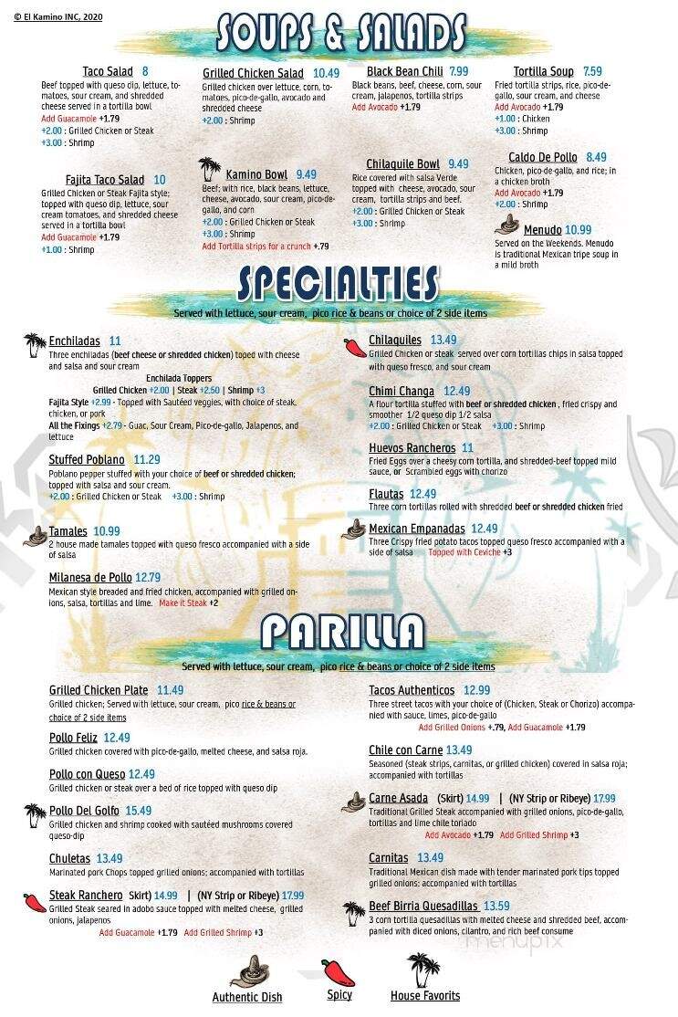 El Kamino Bay - Spanish Fort, AL menu_pic