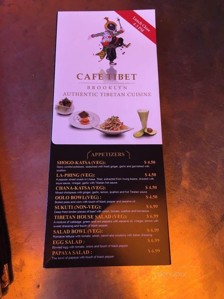 Top Cafe Tibet - Brooklyn, NY menu_pic