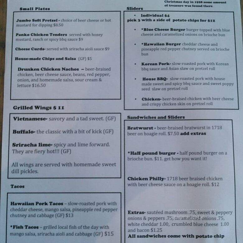 Plum Pointe Kitchen - Ocracoke, NC menu_pic