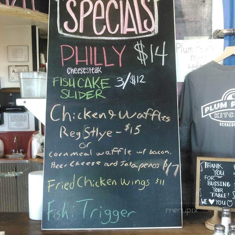 Plum Pointe Kitchen - Ocracoke, NC menu_pic