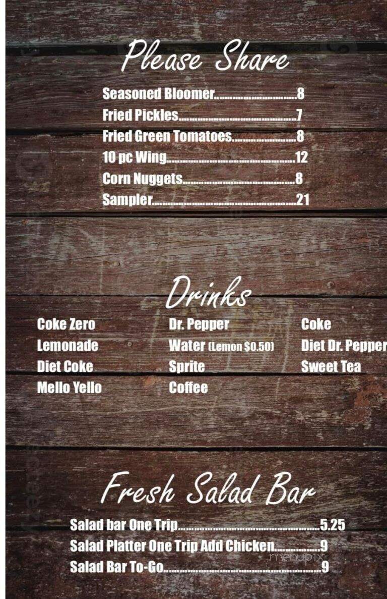 Wooten's Dogtown Grill - Fort Payne, AL menu_pic