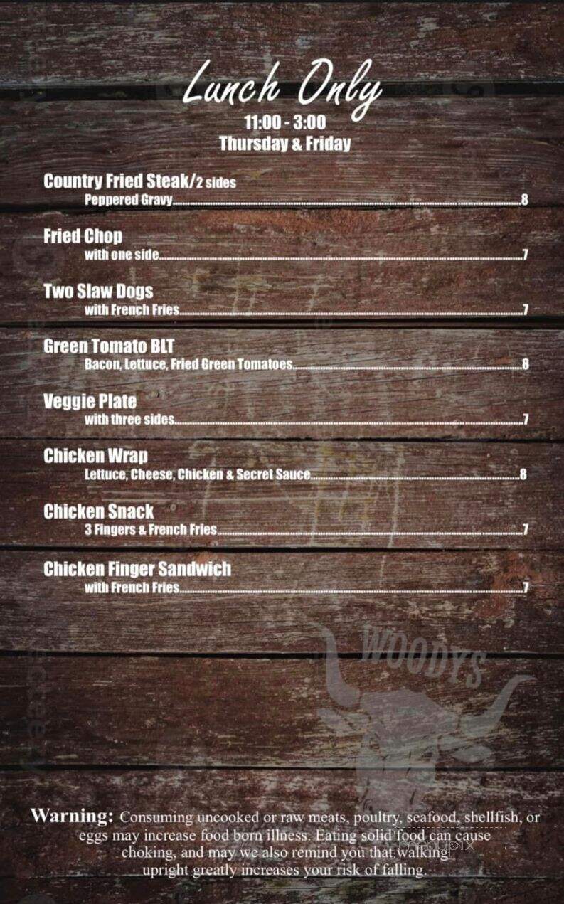 Wooten's Dogtown Grill - Fort Payne, AL menu_pic