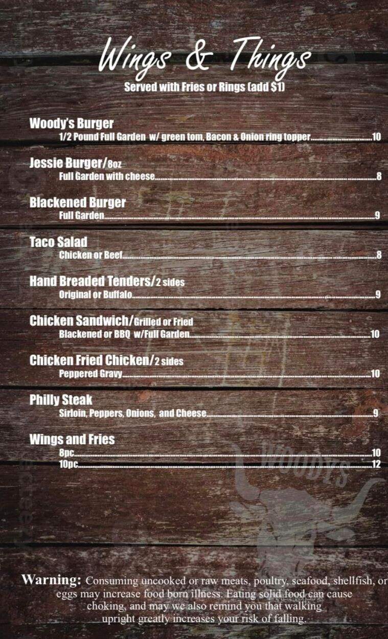 Wooten's Dogtown Grill - Fort Payne, AL menu_pic