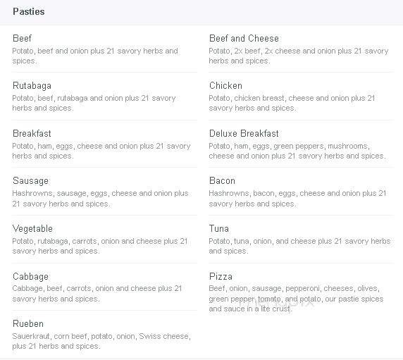 Rocks For Fun Cafe - Tigerton, WI menu_pic