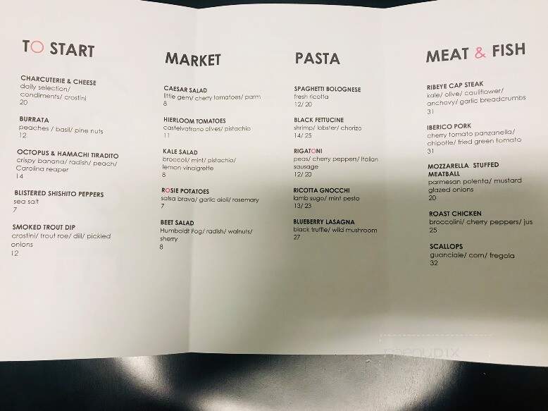 Roise Food & Wine - Hendersonville, TN menu_pic