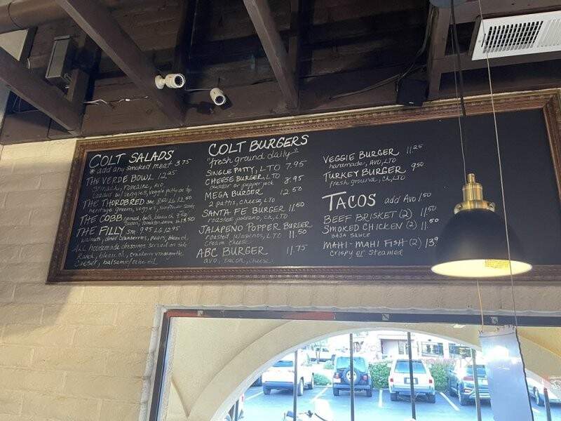 Colt Grill - Sedona, AZ menu_pic