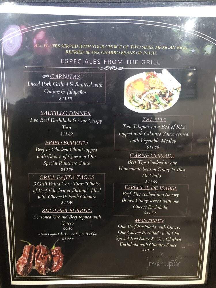Chilitos Pepper Cafe - Idalou, TX menu_pic