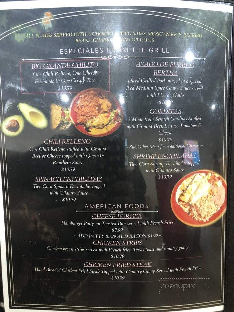 Chilitos Pepper Cafe - Idalou, TX menu_pic