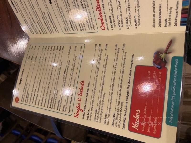 El Mejor - Zachary, LA menu_pic