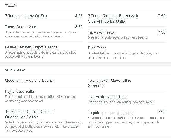 Rancho Grande Grill - Opp, AL menu_pic